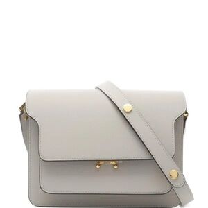 Marni Medium Trunk Bag Light Gray | Extra Strap, Dust Bag, Tags